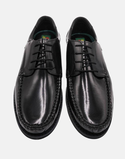 DAKOTA Leather Black Luka Hi Shine Shoe