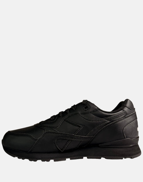 Diadora N92 Black Leather Trainer Sneaker