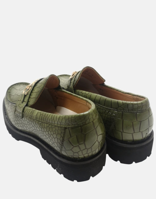 K Star 7 Leather Macro Green Moccasin