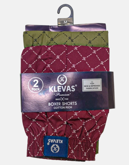 Klevas 2 Pack Boxer Shorts