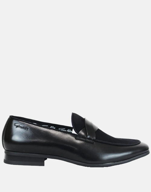 Gino Paoli Black Suede Slip On
