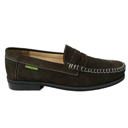 DAKOTAS Brown Suede Mocassin