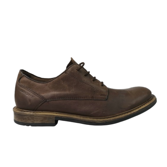 BRONX Leather Jump Choc Brown Dsl Shoe