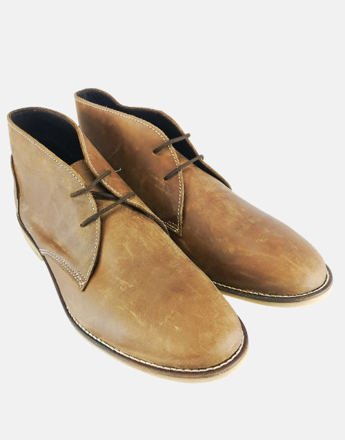 Old Khaki Vellie Tan Leather Boot