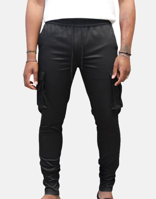 COVALI Black Cargo Pants