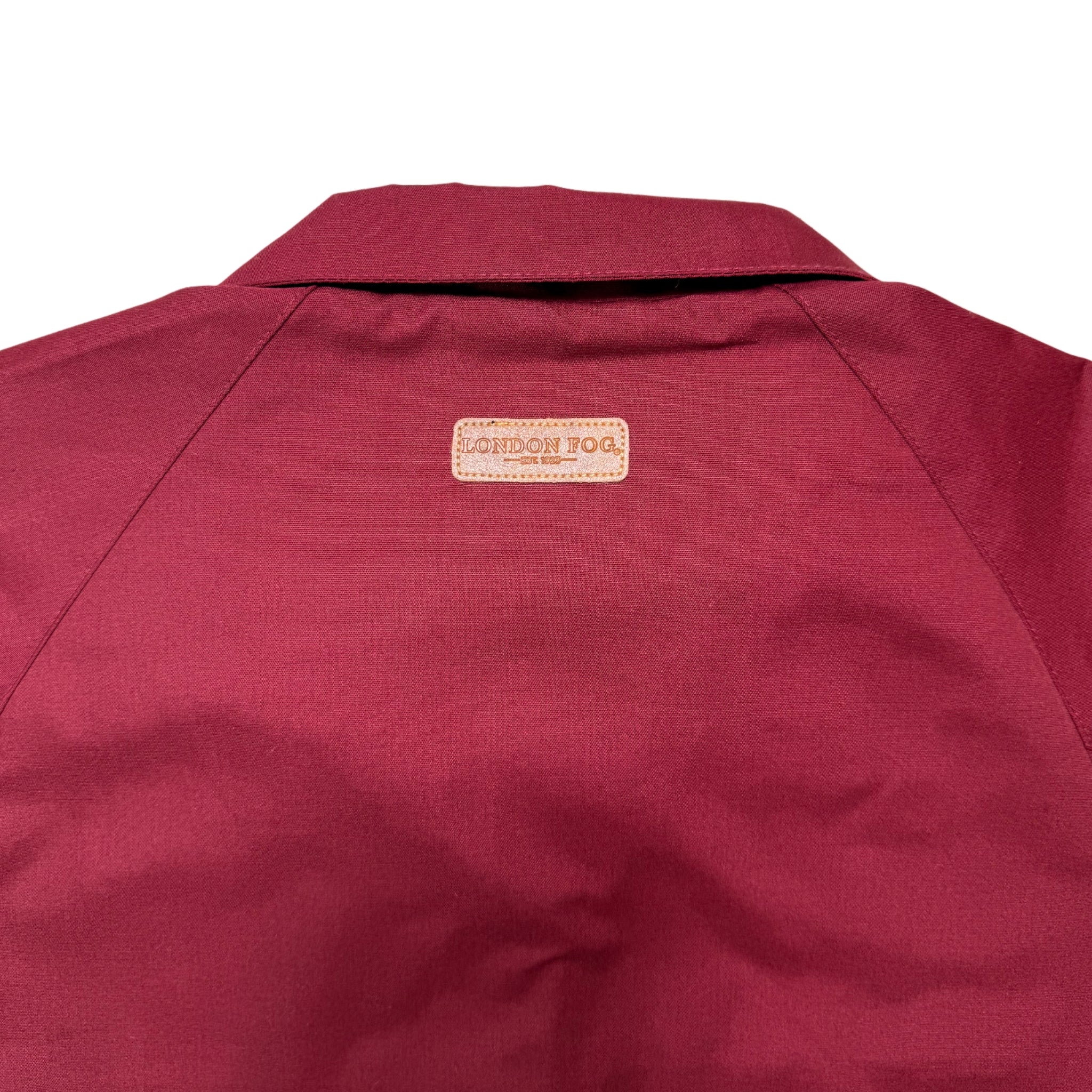 London Fog Burgundy Harrington Jacket