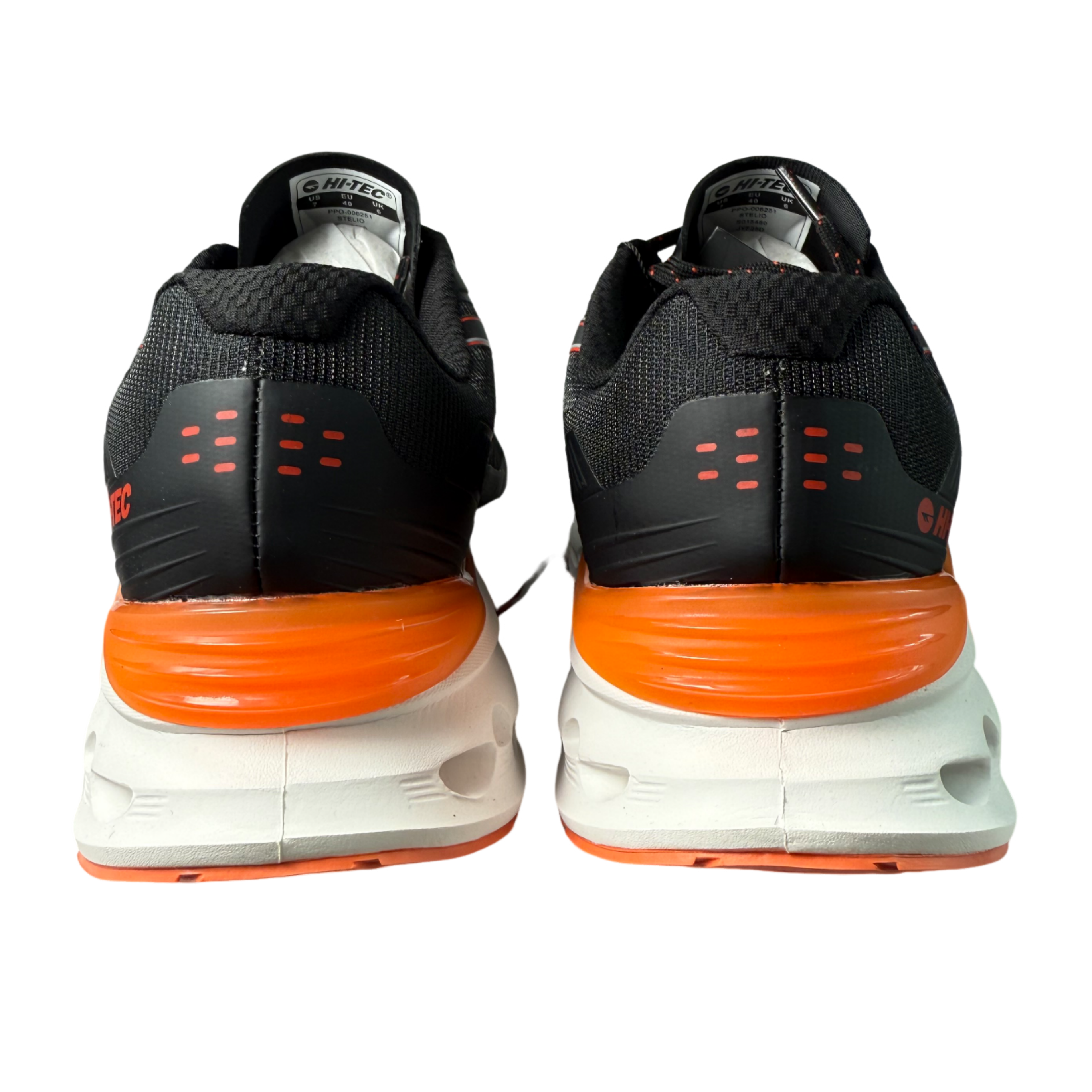 Hi‑Tec Stelio Black/Orange Trainer Sneaker