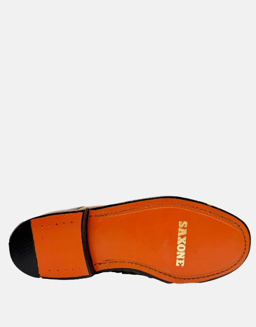 Saxone of Scotland Leather Ivywood Tan Shoe