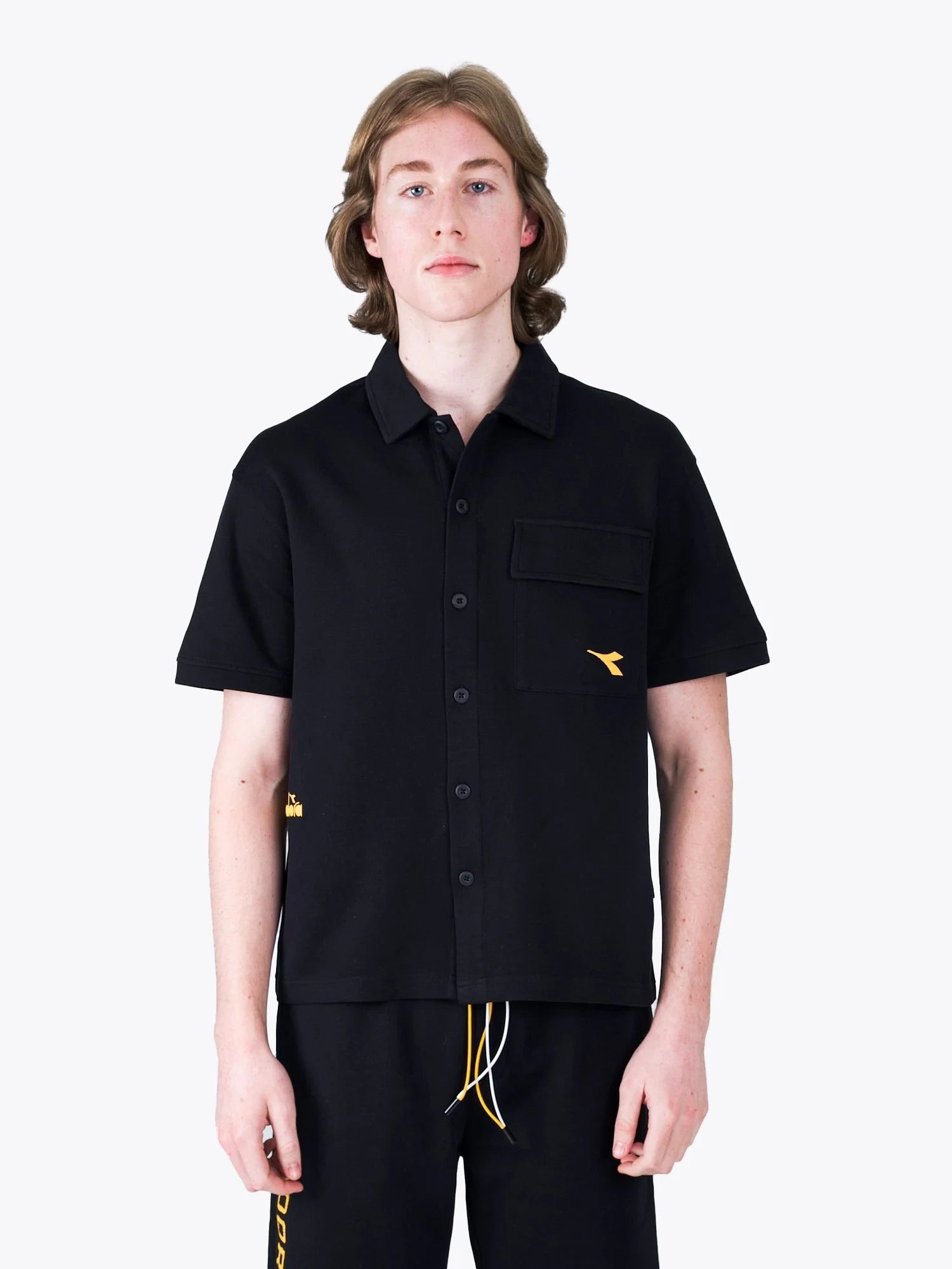 Diadora Vero Black Button Up