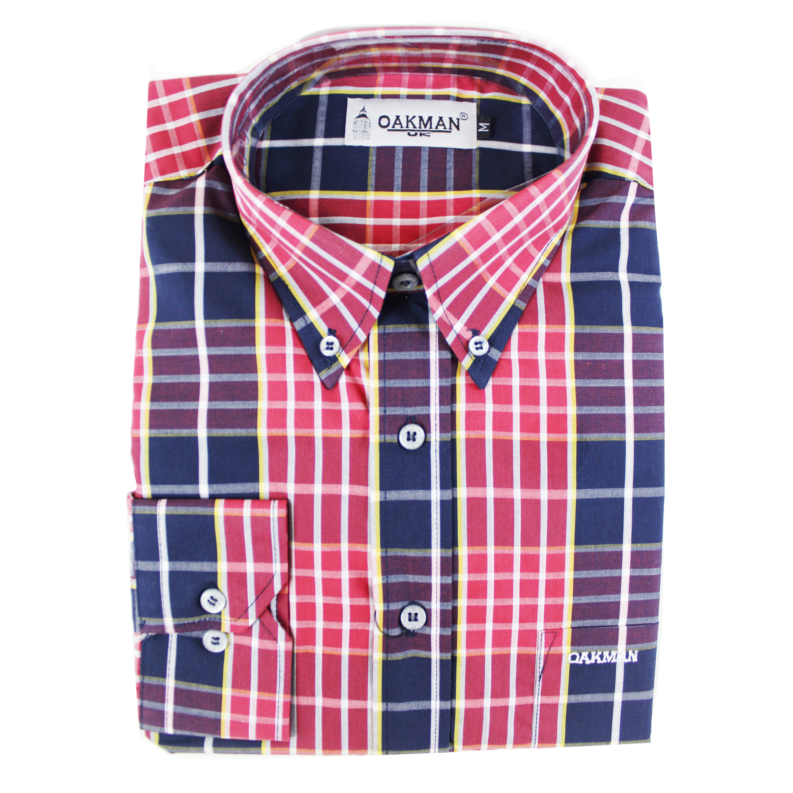 OAKMAN Red Check Regular  L/S Shirt