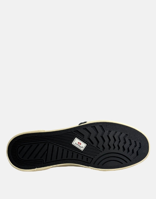 Superga Ecru Black Mid Boot