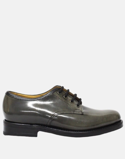 Saxone Leather Ash Grey Shoes