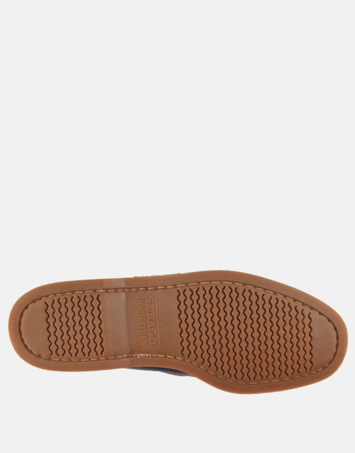 SEBAGO Navy & Tan Leather Boat Shoes for Men