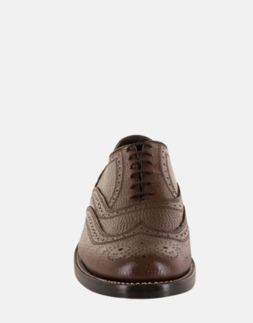 Florsheim Leather Kenmor Wingtip Derby Brown Status Shoe