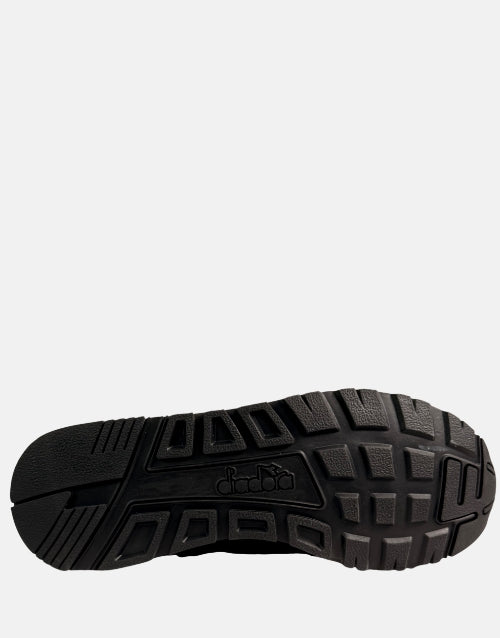 Diadora N92 Black Leather Trainer Sneaker