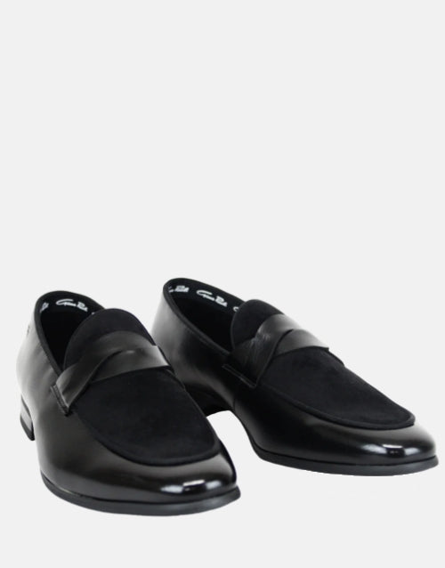 Gino Paoli Black Suede Slip On