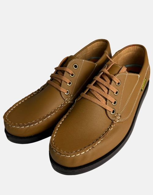 Dakota Carson Leather Dockside Boat Shoe Tan