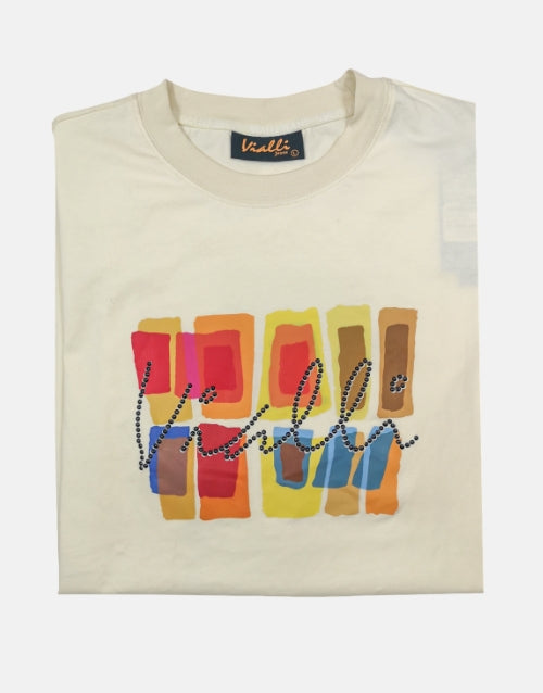 Vialli Cream Canto Canary T Shirt