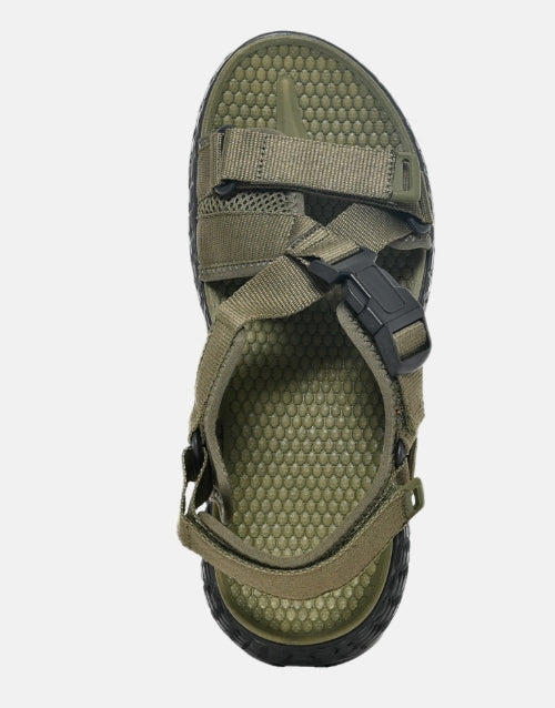 Bronx Brooklyn Casual Olive Velcro Sandal