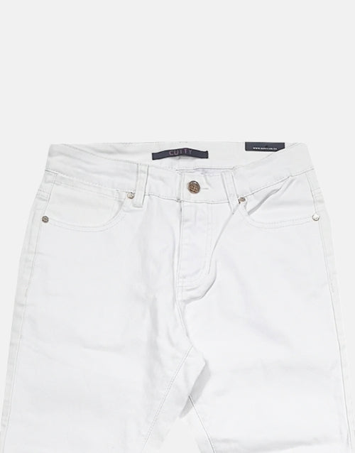 CUTTY White Wax Skinny Fit Jean