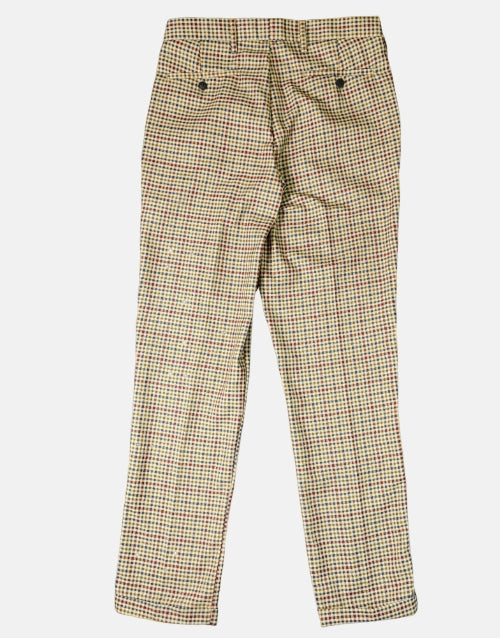 CABLE GENTS CHECK REGULAR FIT TROUSER