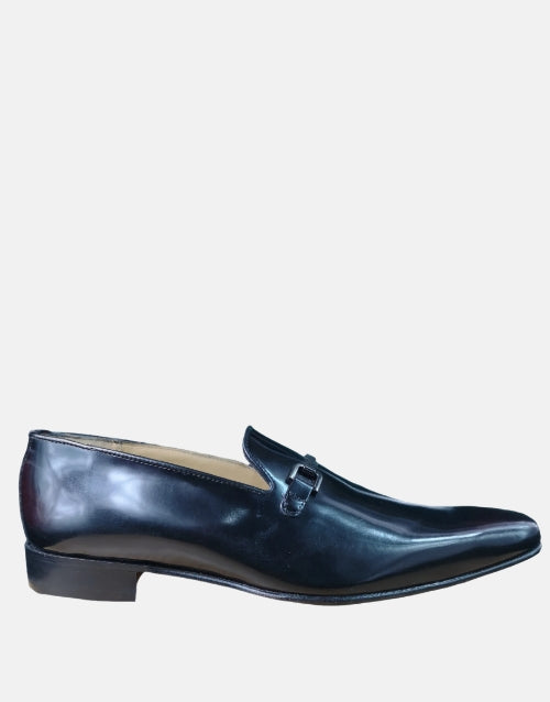 Crockett & Jones Moccasin Leather  Black Shoe