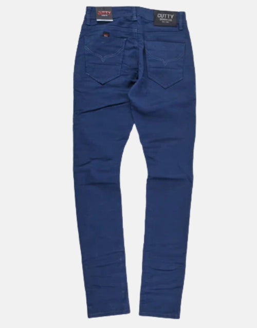 Cutty Root Skinny Electric Blue Jeans
