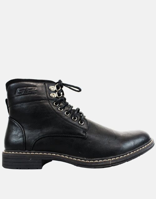 GINO PAOLI Black Lace Up Boot
