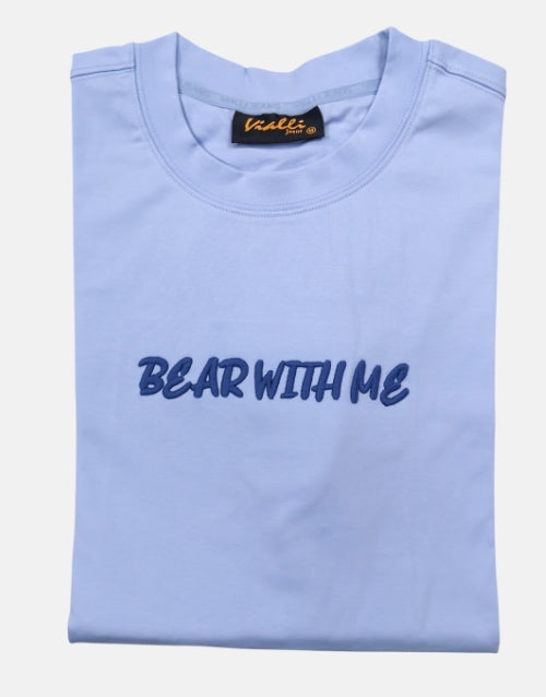 Vialli Indiana Extra Length Sky Blue T-Shirt