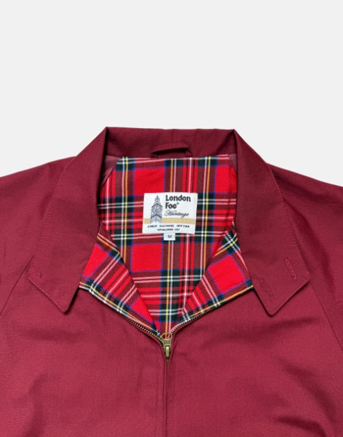 London Fog Burgundy Harrington Jacket