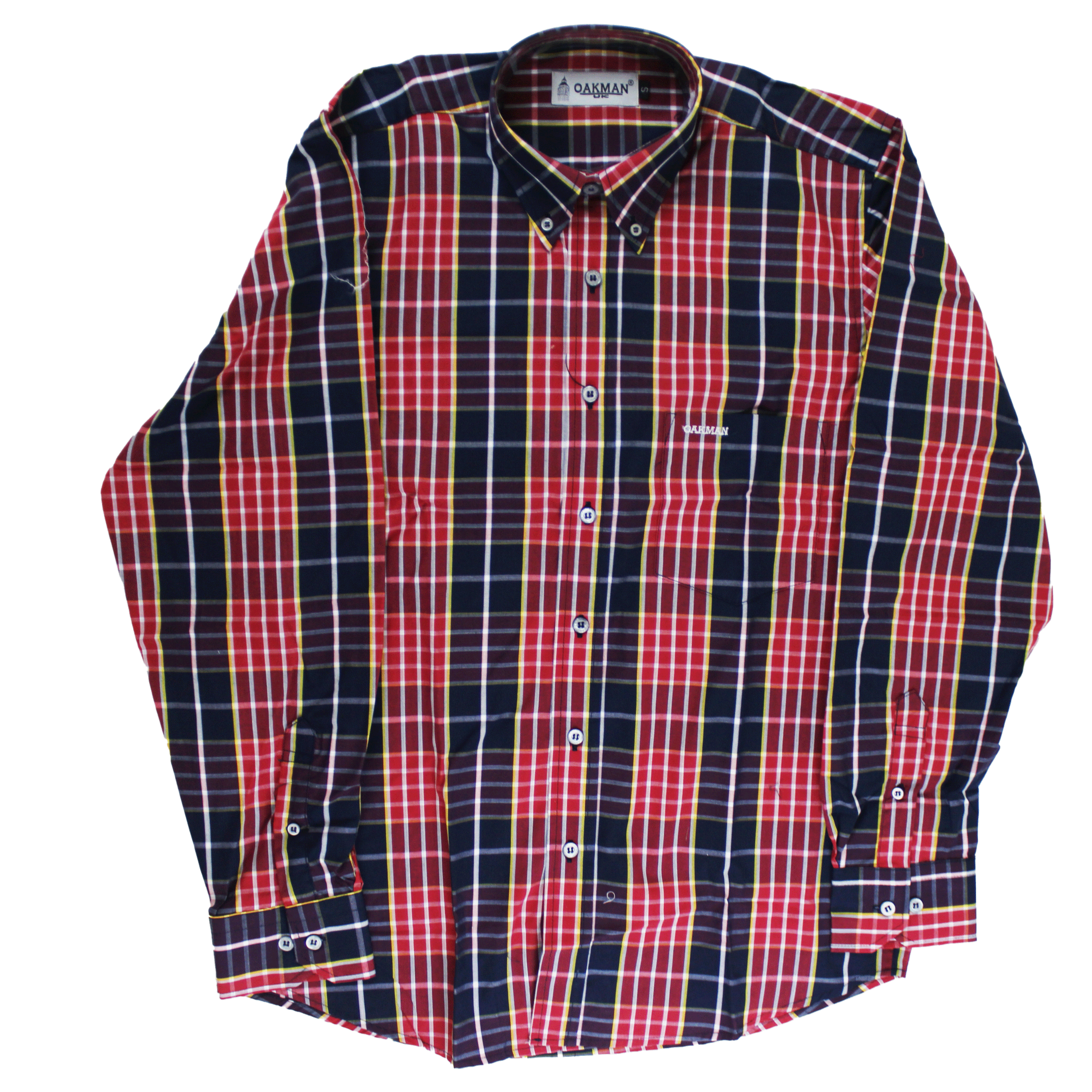 OAKMAN Red Check Regular  L/S Shirt