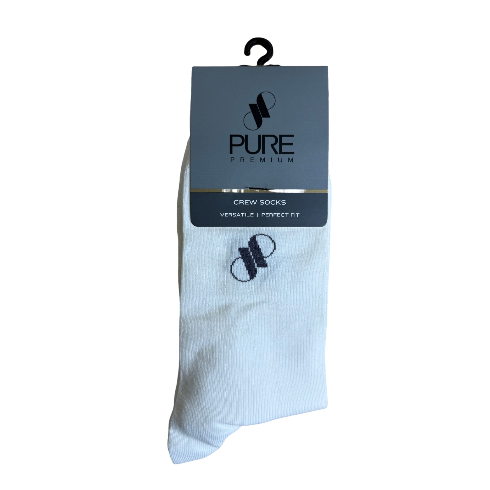 Pure Premium White Basic Socks