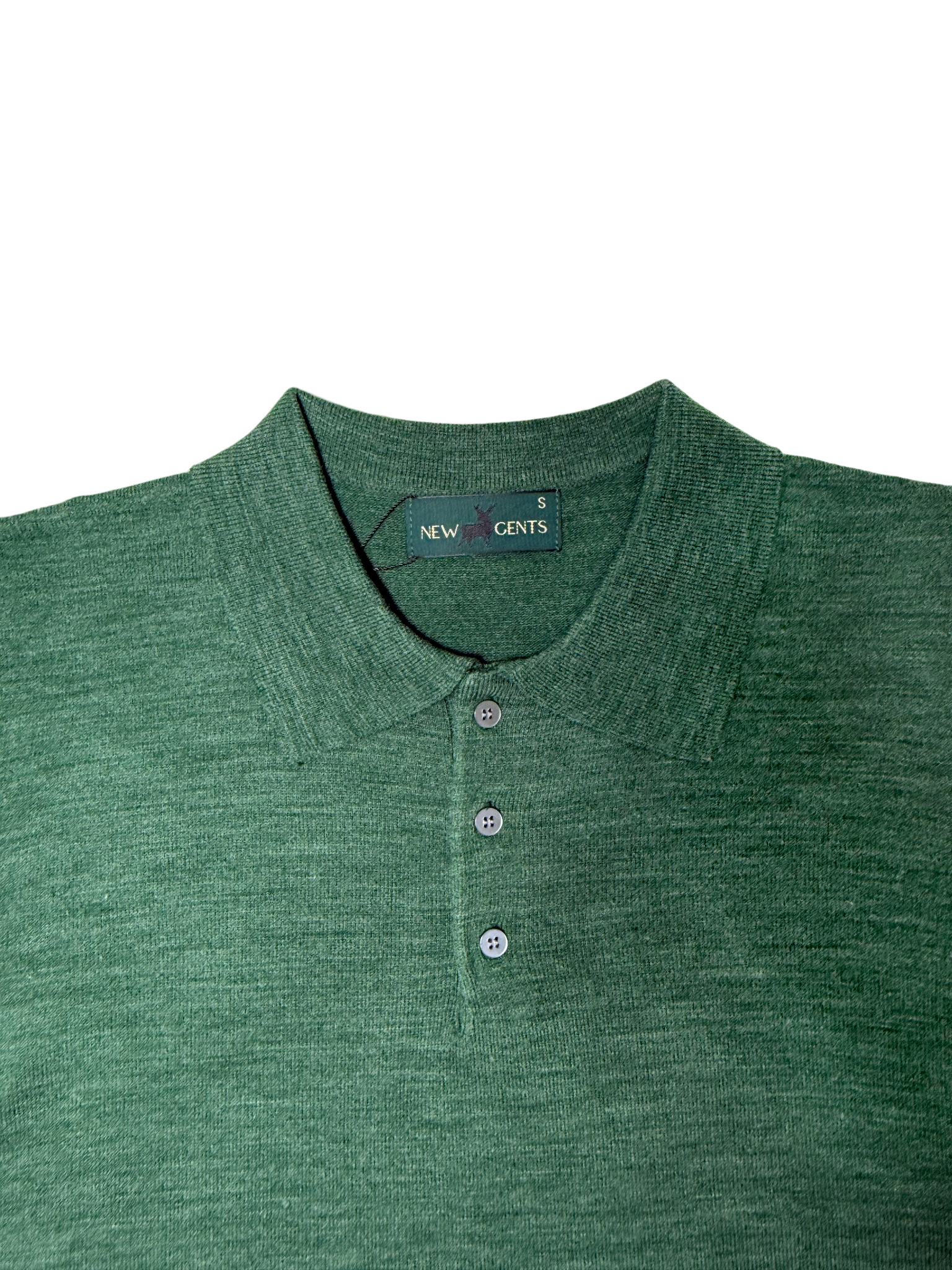 NEW GENTS Green Golfer Knitwear