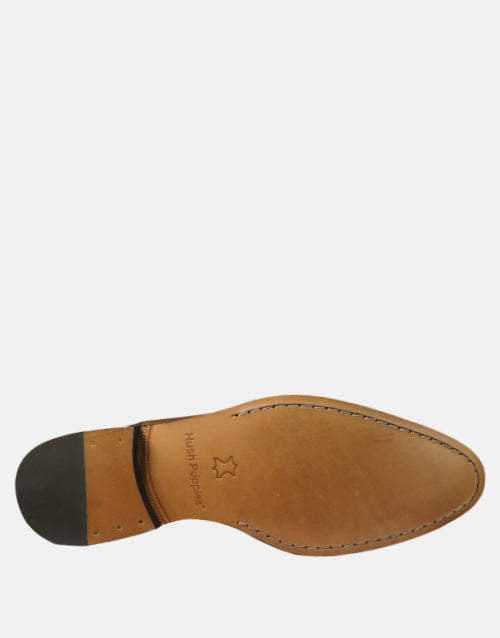 Hush Puppies Wakely Dark Tan Leather