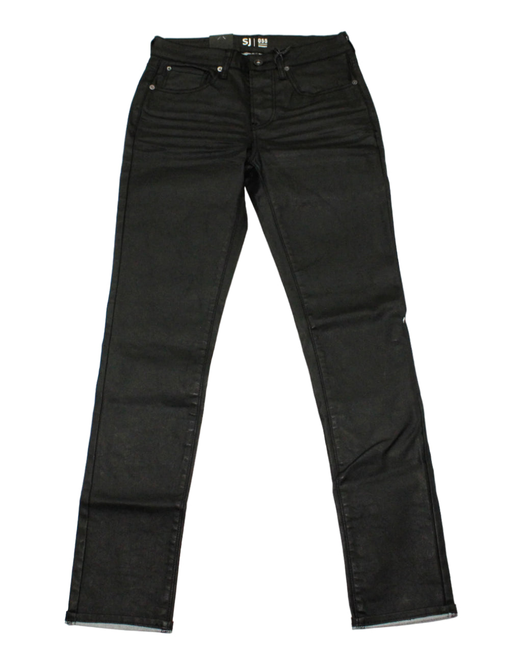 STEPHAN BLACK SKINNY WAX JEAN DEEP FREEZE