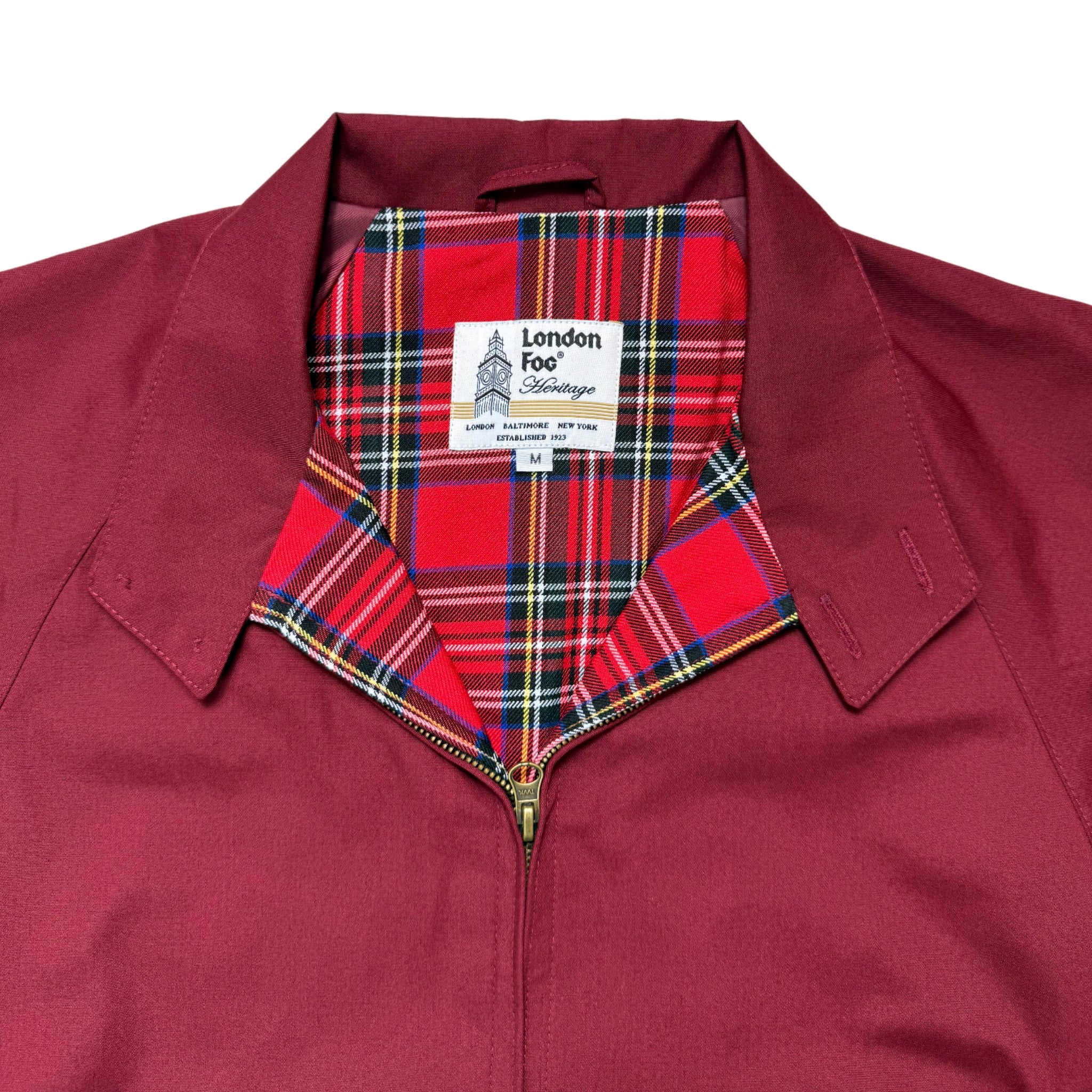 London Fog Burgundy Harrington Jacket