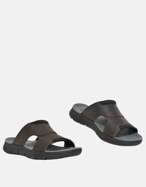 Bronx Leather Choc Midtown Sandals