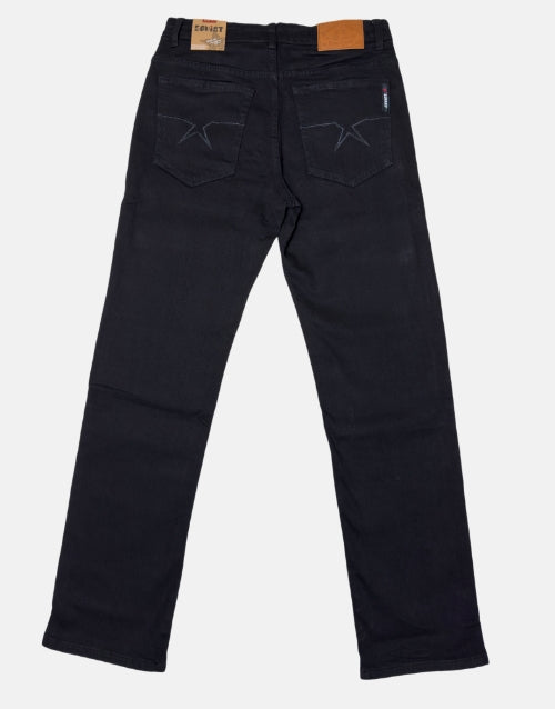 Soviet Black Regular Fit Jeans