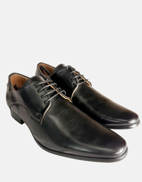 Gino Paoli Black Youths Formal Shoes