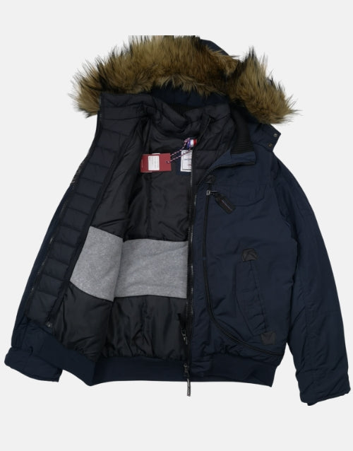 K STAR 7 Omega Fur Navy Jacket