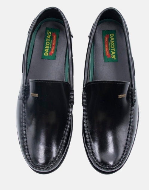 Dakota Leather  Moccasin Black