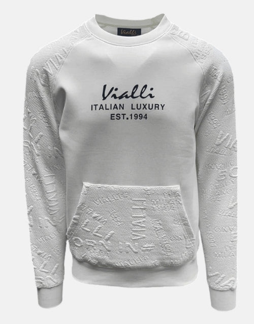 Vialli White Gallaxy Sweatshirt