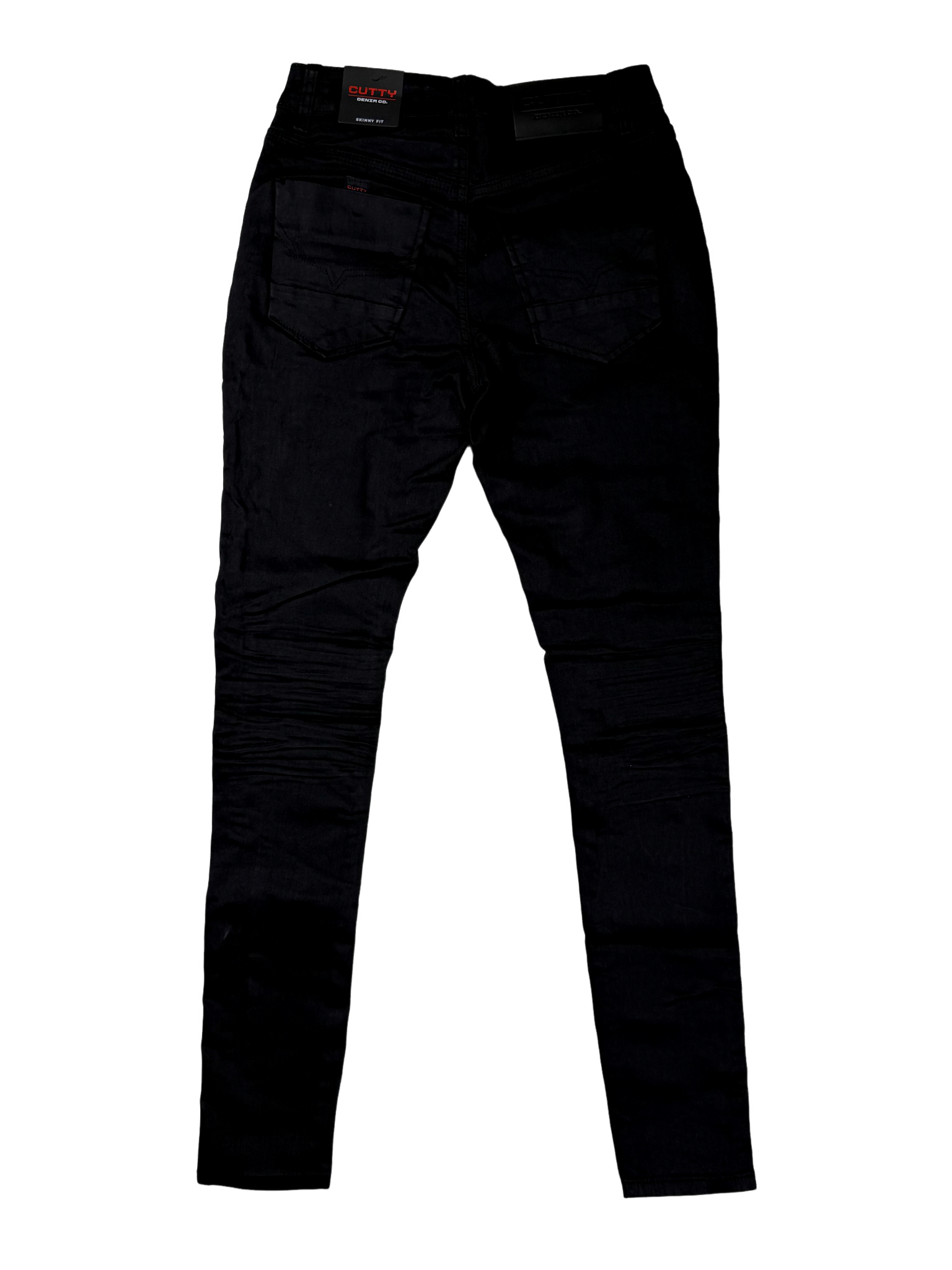 Cutty Rumble Black Wax Skinny Jeans