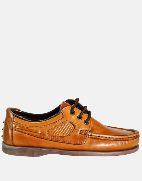 Oregon Genuine Leather Cognac Casual Shoe