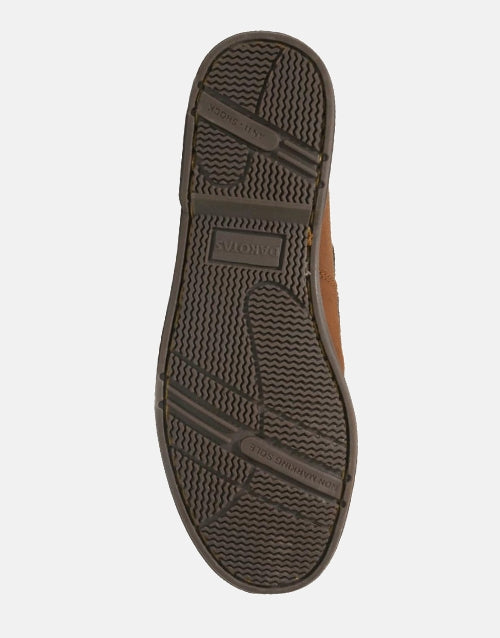 Dakotas Tan/Choc Docksiders Boat Shoe