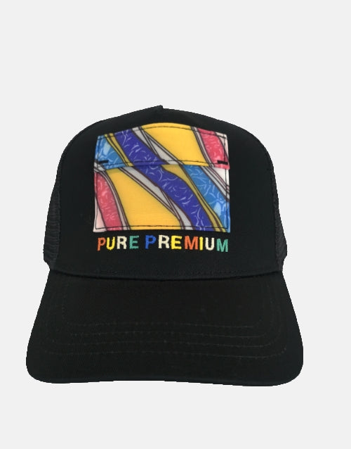 Pure Premium Multi Colored Vincint Black Cap
