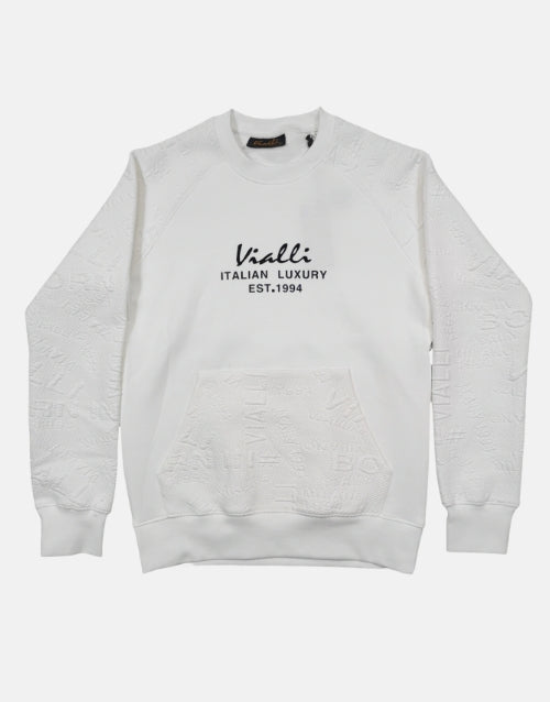 Vialli White Gallaxy Sweatshirt