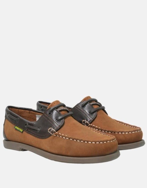 Dakotas Tan/Choc Docksiders Boat Shoe