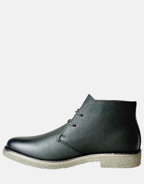 Bronx Grain Leather Kent Black Boot