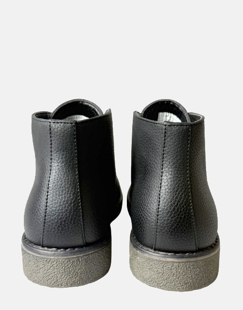 Bronx Grain Leather Kent Black Boot